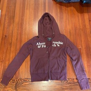A&F Zip up hooded sweatshirt